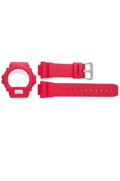 Casio G-Shock กรอบและสาย รุ่น DW-6900CL-4 (สีแดงใส)